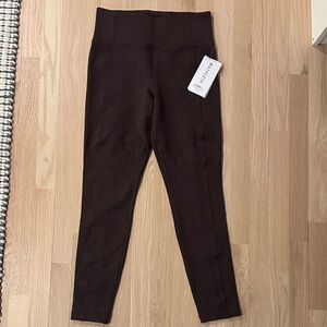 Athleta Chocolate High-Waisted Leggings